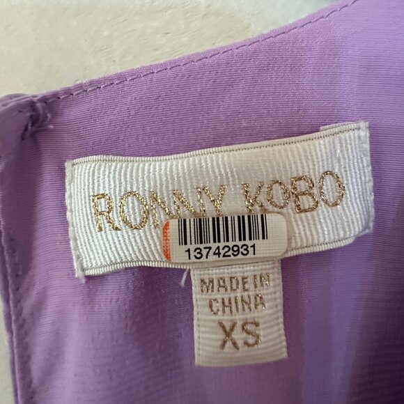 Ronny Kobo Lavender Silky Dress - Picture 6 of 6